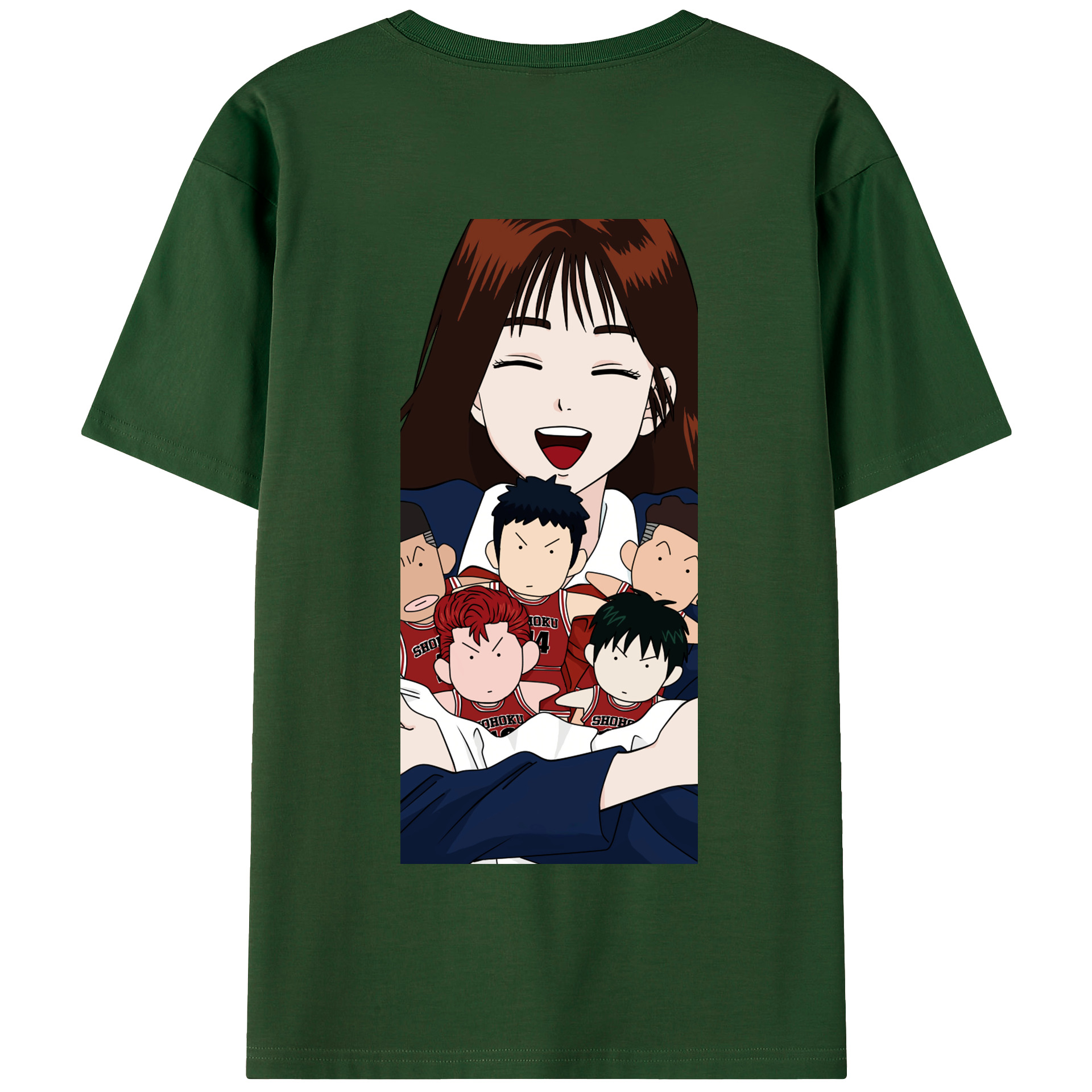 SLAM DUNK／スラムダンク 綿100％半袖Tシャツ（背面プリント）